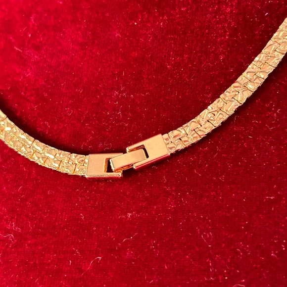 Thalia Sodi beautiful 14kt GE textured chain 20 in matinee length - Picture 5 of 6